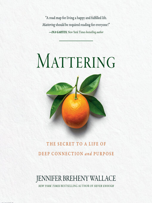 Cover image for Mattering